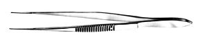 Dressing Forceps With Serrations Heavy Curved - E1410